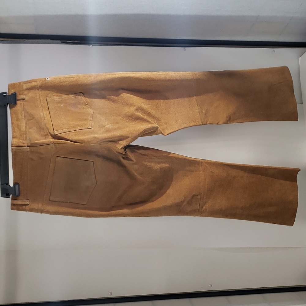 Evolution Not Revolution Leather Pants Size 31 - image 2